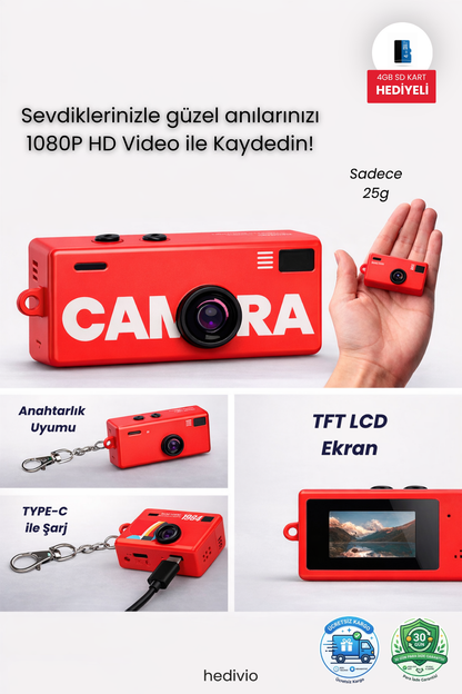 Hedivio® Mini Retro Kamera