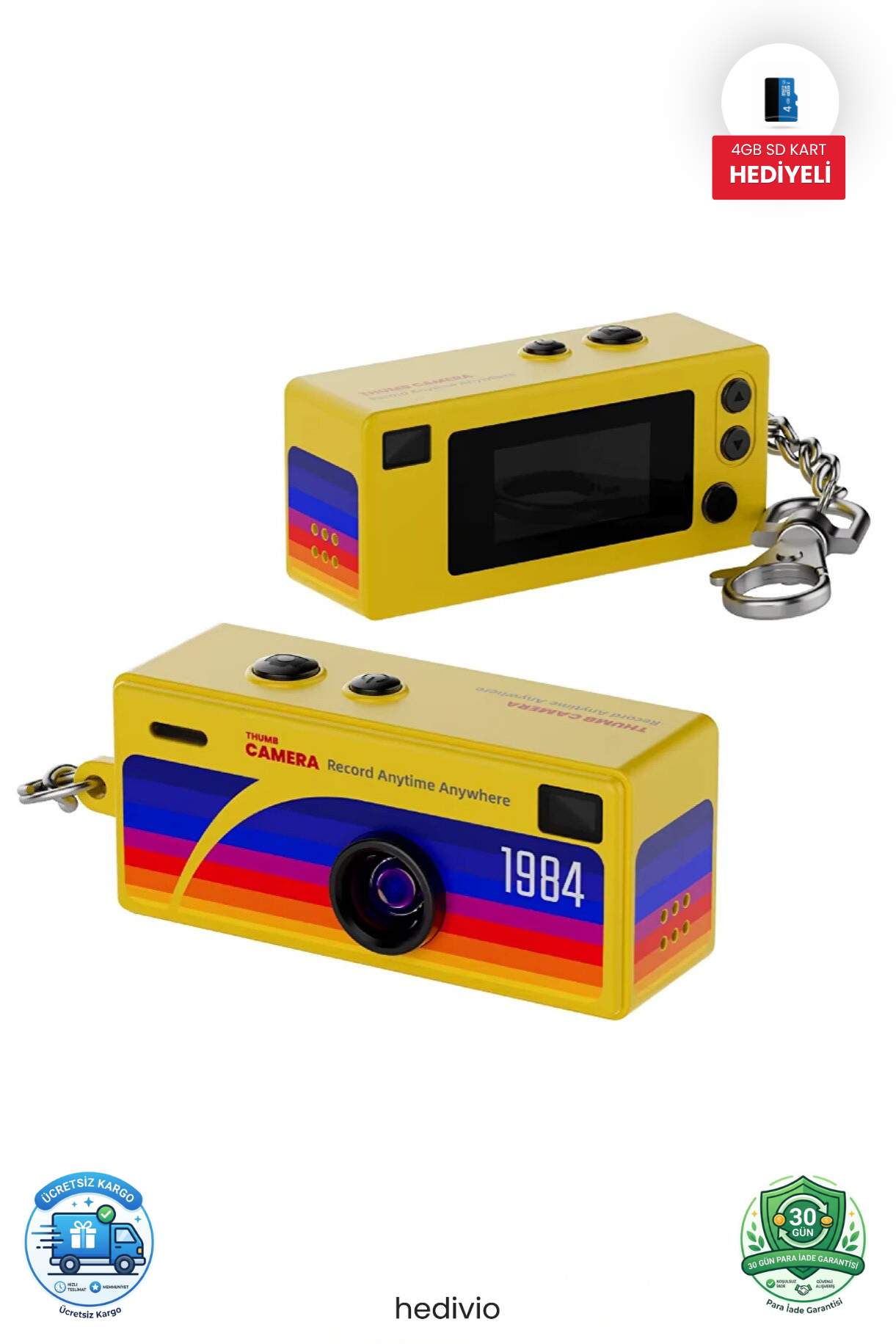 Hedivio® Mini Retro Kamera