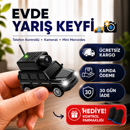 Hedivio® Kameralı Mini Mercedes Araba